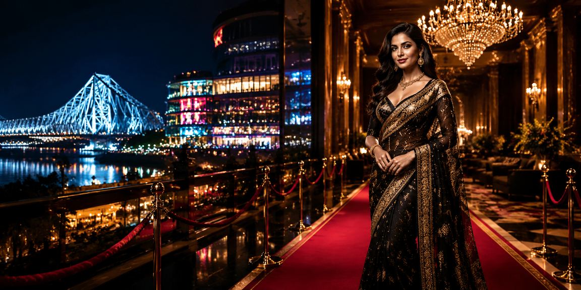 Authentic Kolkata live casino neon studio with active players